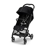 CYBEX Gold Passeggino Beezy con Cintura One-Pull, Per Bambini dalla Nascita Fino a 4 Anni (Max. 22 kg), Compatto e Ergonomico, Moon Black (Nero)