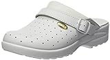 Scholl Clog Racy, Zoccoli Sanitari Medicali Unisex - Adulto, Bianco, 38 EU