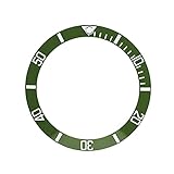 Anello Della Lunetta Dell orologio, Orologi Bezel Inserto in Ceramica Adatta per Seiko Date Display Watch Wrist Replacement Parts Orologio Da Polso Dell orologio Parte Per La Sostituzione(Verde)