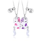 PLABBDPL Collana dell Amicizia Best Friends per 2 - Gioiello Abbinato per l Amicizia a Lunga Distanza - Regalo Compleanno/Natale/Damigella d Onore - Regalo per Signore, Ragazze e Sorelle,