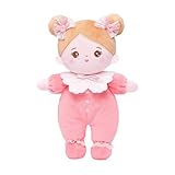 OUOZZZ Giochi Bambini 1 Anno - Bambola di Pezza Peluche Morbida e Sicura per Bambina, Gioco Bimbo 1 Anno, Bambole per Bambina - Regalo Perfetto per 1-3 Anni,25cm