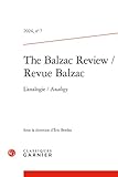 Revue balzac 2024, n 7 - L’analogie/analogy: L’ANALOGIE/ANALOGY