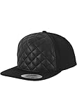 Flexfit Mütze Diamond Quilted Snapback, black, one size