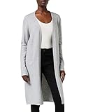 VERO MODA Vmdoffy LS Long Open Cardigan Ga Noos, Grigio (Light Grey Melange), XS Donna