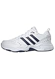 adidas Strutter Shoes, Sneaker Uomo, Cloud White/Dark Blue/Matte Silver 654, 42 2/3 EU