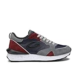 Guardiani Sneakers Uomo AGM040106 in Pelle e camoscio Colore Grigio Blu Bordeaux (Blu, Sistema Taglie Calzature EU, Adulto, Numero, Media, 44)