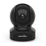 wansview 2K Telecamera Wifi Interno, Videocamera Sorveglianza Interno Wifi con Audio Bidirezionale e Funziona con Alexa, Telecamera Sorveglianza Wifi con Notifiche in Tempo Reale (nero)