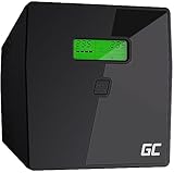 Green Cell® Gruppo di continuità UPS Potenza 1000VA (600W) 230V Alimentatore protezione da sovratensioni line interactive AVR USB/RJ45 2X Schuko 2X IEC Uscite con Display LCD