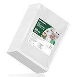 Bonsenkitchen Sacchetti Sottovuoto per Alimenti 100 Buste 15x25cm Sacchetti Sottovuoto - Sacchetti Sottovuoto Goffrati per Conservazione e Cottura degli Alimenti e Bollibili, VB3204