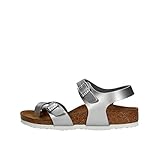 Birkenstock, Taormina electric metallic silver, Birko Flor, 30