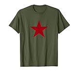 URSS Stella Rossa CCCP Unione Sovietica Bandiera Russa Comunista Retro Maglietta