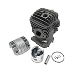 Luxuypon Kit pistone cilindro da 34 mm compatibile con motosega Zenoah G2500 2500 25cc 25.4cc