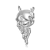 AUHOAZ 925 Sterling Silver Elk Girl Charm Beads Diy Handmade Pendente per Pandora Troll Chamilia Biagi Stile Europeo Bracciale con Collane Pc1418