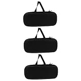 WESIEVYA 6 Pz Custodia Per Microfono Cassa Elettronica Borsa Da Viaggio Organizzatore Di Microfoni Borsa Per Microfono Valigia Rigida Microfono Wireless Per Parlare Portamicrofono Eva Black