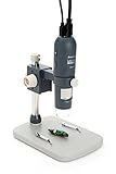 Celestron 44316 MicroDirect 1080P HDMI Microscopio digitale manuale, Ingrandimento 10x-220x, Grigio/Bianco