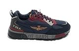 Aeronautica Militare Sneaker ecosuede/Nylon Blu/Rosso U25AR02 242SC276CT3380 43