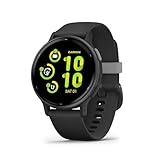 Garmin vívoactive 5, Smartwatch AMOLED 1,2", Cassa 42mm, Musica, Pay, +30 Sport, GPS, Cardio, Coach Sonno, Benefici Workout, Autonomia 11 giorni (Black & Slate)