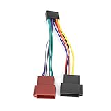 Adattatore del Connettore del Cablaggio, Adattatore ISO per Autoradio a 16 Pin Adattatore del Connettore del Cablaggio ISO per Kenwood NC JVC