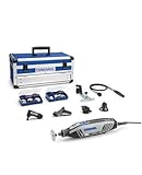 Dremel 4250 Multiutensile 175 W, Kit Multiutensile con 6 Complementi e 128 Accessori, Motore da 175 W con Electronic Feedback, Velocità Variabile 5.000-35.000 giri/min