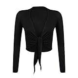 GLOMY Coprispalle da Donna Bolero Chiffone Maniche Lunghe Cardigan elengante