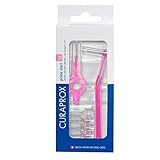 Curaprox Interdentalbürsten-Set CPS 08 prime start, Starterset mit 5 Bürsten, 2 verschiedene Halter, pink, 0.8 mm Durchmesser, 3.2 mm Wirksamkeit