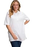 ULLA POPKEN Polopiquee Shirt Maglietta a Maniche Lunghe, Bianco (Bianco 20), 52-54 Donna