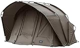 MK-Angelsport - Tenda da pesca alla carpa per 2 persone con, 3,02 x 2,92 x 1,65 m, Fort Knox 2.0, 160 cm di altezza, con cabina interna, stabile alle temperature