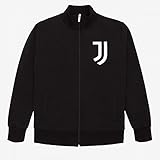 JUVE Juventus Felpa Nera Uomo - 100% Prodotto Ufficiale - 100% Originale - Logo a Scritta Bianchi Stampati - Scegli la Taglia (Taglia M)