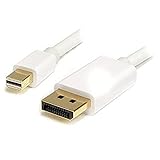 StarTech.com Cavo Mini DisplayPort a DisplayPort 1.2 da 1m, Cavo Adattatore 4K x 2K UHD Mini DisplayPort a DisplayPort, Cavo Video per Monitor Mini DP/DP, Cavo Convertitore mDP/DP, MDP2DPMM1MW