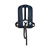 12skipper Giubbotto di Salvataggio Automatico 165N con imbragatura, Giubbotto salvagente, Blu Navy