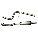 100% acciaio inox Tubo centrale con silenziatore compatibile con Citroën C2 1.6 16v VTS 2003-