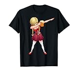 Maglietta Dirndl Dabbing dell Oktoberfest Maglietta Barmaid Beer Dab Tees Maglietta