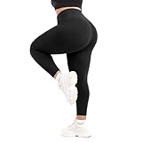 SINOPHANT Leggings da donna a vita alta, taglie grandi, leggings sportivi da donna, per palestra, attività all aperto, 1 confezione di colore nero, XXXL