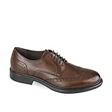 Valleverde Stringata Uomo 47861 in Pelle Marrone Modello Casual. Una Calzatura Comoda Adatta per Tutte Le Occasioni. Autunno-Inverno 2022. EU 42