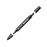 Winsor & Newton 0204030 - Penarello a Doppia Punta, Nero, Singolo, 1 Pezzo