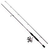 Mitchell Tanager Pink Camo II Spin Combo, combo canna da pesca e mulinello, combo spinning, pesca allround, ideale per principianti o pescatori occasionali, unisex, rosa, 2,4 m, 10-30 g