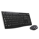 Logitech MK270 Combo Tastiera e Mouse Wireless per Windows, 2,4 GHz Compatto, 8 Tasti Multimediali e di Scelta Rapida, Durata della Batteria 2 anni, PC, Laptop, Italiano QWERTY - Nero