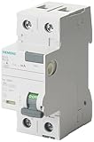 Siemens sentron – Interruttore differenziale 5SV 70 mm Classe – A 2 poli 25 A 30 mA