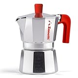 Zanetti, Mama Red Edition, Caffettiera Moka in Alluminio, Macchinetta Caffè 2 Tazze, Moka Espresso con Sistema Anti Goccia, Guarnizione in Silicone, Manico Ergonomico, Colore Rosso