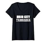 Donna MEMPHIS MOJO CITY: TENNESSEE Maglietta con Collo a V