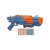 Hasbro Nerf Elite 2.0, blaster Ranger PD-5, raffica a 5 canne, 10 dardi Nerf Elite, facile da usare, portadardi, azione a pompa, Multi, F4186