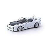 Tarmac Works T64G-012-WH RX-7 (FD3S) A-Spec RHD (guida a destra) Bianco casto con cappuccio in carbonio Global64 Serie 1/64