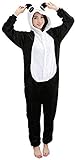 LATH.PIN Pigiama Panda Donna Kigurumi Unisex Adulto Cosplay Halloween Carnevale Costume Animale Pigiama Pinguino