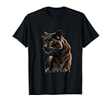 Cool Wild Cat per gli amanti del cougar nero Maglietta