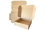 Youmar Solutions - Confezione da 25 scatole di cartone per spedizioni (formato XL) Kraft autoportanti per e-commerce e cartoline, grandi 41x30x12cm