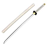 damdos Halloween Prop for Weapon Cosplay Sword Roronoaa Zoro PU Rubber Samuraiay Swords Birthdays Gifts (White)