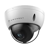 Amcrest Telecamera POE da 5 MP, Telecamera IP POE di sicurezza per esterni a cupola antivandalo, 5 Megapixel, Visione notturna da 29,9 m, obiettivo 2,8 mm, IP67, resistenza IK10, MicroSD 256 GB