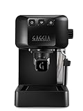 Gaggia EG2109 BLACK Macchina Manuale da Caffè Espresso, Macinato o Cialde, Sistema POD per Espressi Cremosi Con Cialde, Pre-Infusione Automatica, Nuovo Modello 2023, 100% Made in Italy
