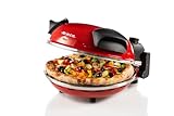 Ariete 909 Forno Pizza - Pizza in 4 minuti - Piastra in pietra refrattaria con trattamento antiaderente - Temperatura max 400° - 1200 Watt - Timer 30’