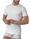 Baci e Abbracci 3 Magliette Intime Uomo Cotone Elasticizzato Girocollo Pacco da 3 T Shirt Uomo Manica Corta Cotone Bielastico Maglietta Uomo Nera Bianca e Colorata (L, 3 Maglie Bianche)